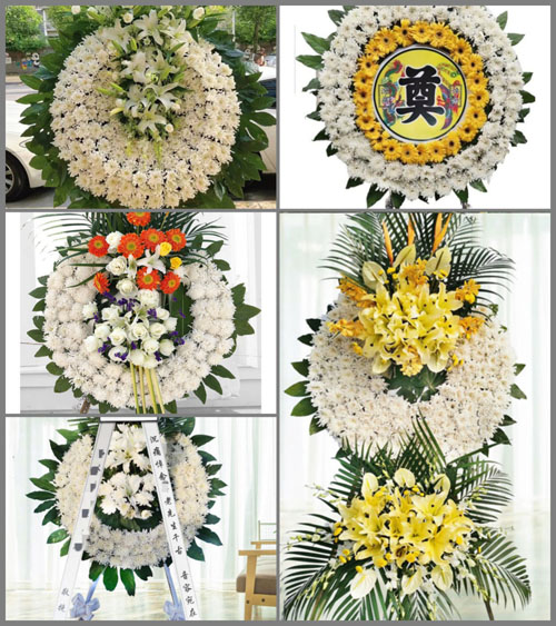 安徽宿州市灵璧县黄湾镇张龙村花圈速递